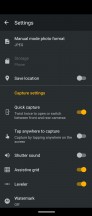 Camera settings - Motorola One Vision review