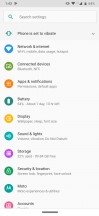 Settings menu - Motorola One Zoom review