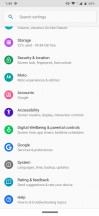 Settings menu - Motorola One Zoom review