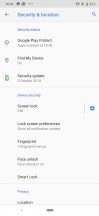 Lockscreen and security settings - Nokia 6.2 review