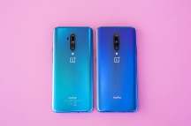 OnePlus 7T Pro (left) next to OnePlus 7 Pro - One Plus 7t Pro hands-on review