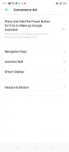 Navigation settings - Realme 3 Pro review