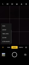 Camera menus - Realme X2 Pro review