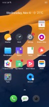Lock screen, home screen, recent apps menu - Realme X2 review