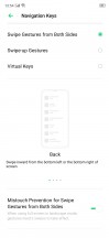 Navigation gestures and navigation keys options - Realme X2 review