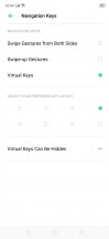 Navigation gestures and navigation keys options - Realme X2 review