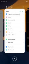 Lock screen, home screen, recent apps menu - Realme X2 review