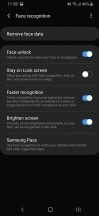 Biometrics menu - Samsung Galaxy A40 review