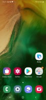 Home screen, recent apps and app drawer - Samsung Galaxy A50 review