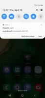 Notification shade - Samsung Galaxy A50 review