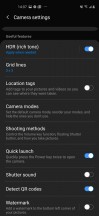 Camera settings and features - Samsung Galaxy A60 review