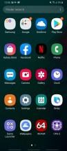 Home screen, recent apps and app drawer - Samsung Galaxy A70 review