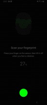 Fingerprint reader settings - Samsung Galaxy A80 review