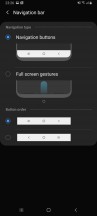 Gesture navigation options - Samsung Galaxy A80 review