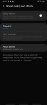 Audio settings - Samsung Galaxy A80 review
