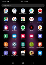 App drawer (tablet) - Samsung Galaxy Fold review