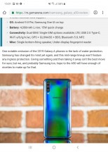 Web browser - Samsung Galaxy Fold review