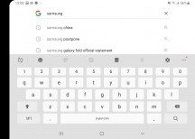 Landscape keyboard - Samsung Galaxy Fold review