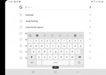 Floating Landscape keyboard - Samsung Galaxy Fold review