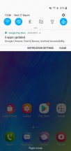 Lock screen, home screen, notification shade, app drawer, recent apps menu - Samsung Galaxy M10 review