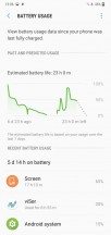 Device maintenance and battery features - Samsung Galaxy M10 review