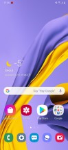 Home screen, notification shade, app drawer and recent apps menu - Samsung Galaxy M30s review