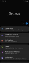 General settings menu, always-on and FaceWidgets - Samsung Galaxy M30s review