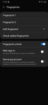 Fingerprint setup - Samsung Galaxy M30s review