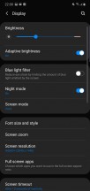 Display settings, Edge panel and Edge lighting - Samsung Galaxy Note10 Plus review
