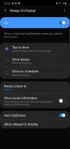 Lock screen and Always-on display features - Samsung Galaxy Note10 Plus review