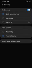 Advanced features menu and Bixby actions - Samsung Galaxy Note10 Plus review