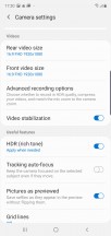 Camera settings - Samsung Galaxy Note10 review
