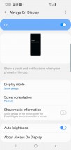 Always on display settings - Samsung Galaxy S10+ review