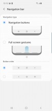 Navigation options - Samsung Galaxy S10+ review