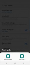 Always on display settings - Samsung Galaxy S10 review