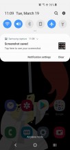 Notification shade - Samsung Galaxy S10e review