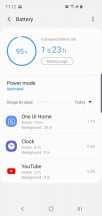 Battery settings - Samsung Galaxy S10e review