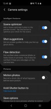 Additional camera settings - Samsung Galaxy S10e review