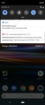 Notification shade - Sony Xperia 10 Plus review