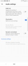 Audio settings - Sony Xperia 10 review