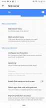 Side sense • Side sense options • Side sense menu • 21: Task switcher - Sony Xperia 5 review
