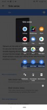 Side sense • Side sense options • Side sense menu • 21: Task switcher - Sony Xperia 5 review