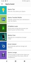 Xperia Assist menu with Smart cleaner - Sony Xperia XZ3 long-term review
