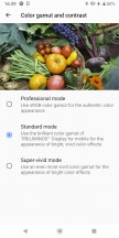 Display adjustment settings - Sony Xperia XZ3 long-term review