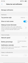 Navigation settings and always-on display options - Vivo V15 Pro review