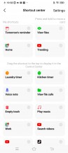 Control Center Shortcuts settings - Vivo V17 Pro review