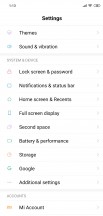 MIUI 10 Settings - Xiaomi Mi 8 long-term review