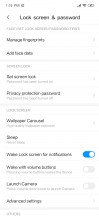 Lock screen, fingerprint scanner options and face recognition input - Xiaomi Redmi Note 7 review