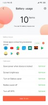 Battery menu and additional power-saving options - Xiaomi Redmi Note 7 review