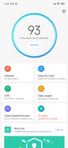 Proprietary MIUI apps and a screenshot from the Security app - Xiaomi Redmi Note 7 review